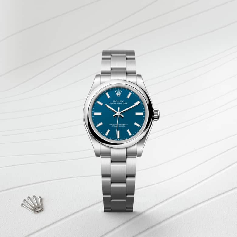 Rolex Oyster Perpetual in Oystersteel, M277200-0017 - Little Switzerland