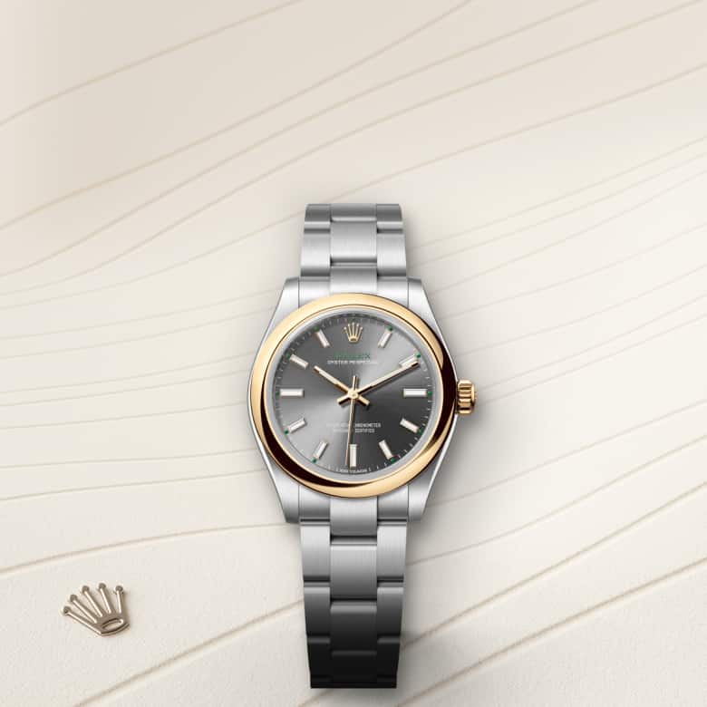 Rolex Oyster Perpetual in Yellow Rolesor - combination of Oystersteel and yellow gold, M277203-0001 - Orrs Jewelers