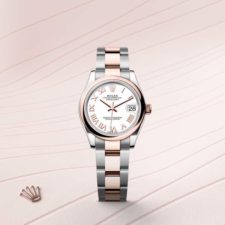 Rolex Datejust in Everose Rolesor - combination of Oystersteel and Everose gold, M278241-0001 - Clarkson Jewelers