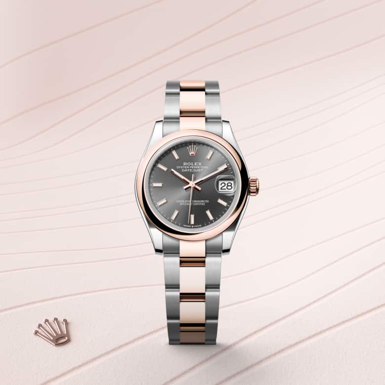 Rolex Datejust in Everose Rolesor - combination of Oystersteel and Everose gold, M278241-0017 - Clarkson Jewelers