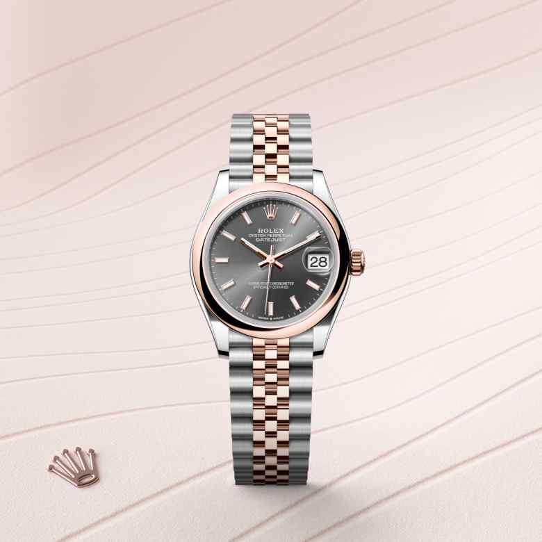 Rolex Datejust in Everose Rolesor - combination of Oystersteel and Everose gold, M278241-0018 - Meierotto Jewelers