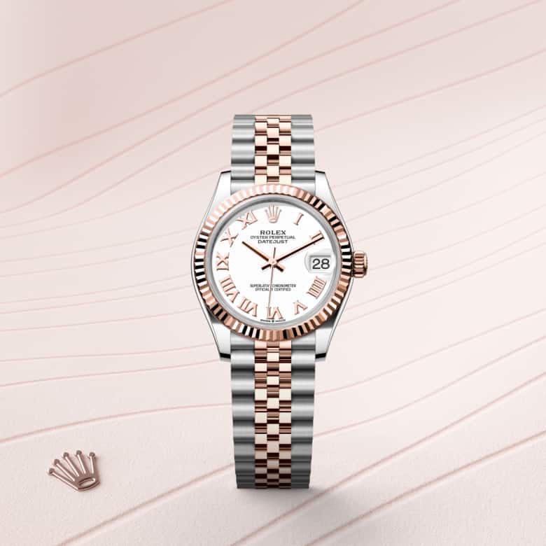 Rolex Datejust in Everose Rolesor - combination of Oystersteel and Everose gold, M278271-0002 - Orrs Jewelers