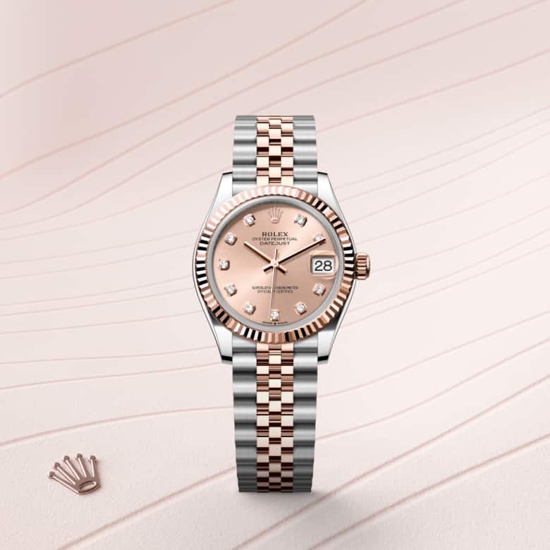 Rolex Datejust in Everose Rolesor - combination of Oystersteel and Everose gold, M278271-0024 - Walters & Hogsett