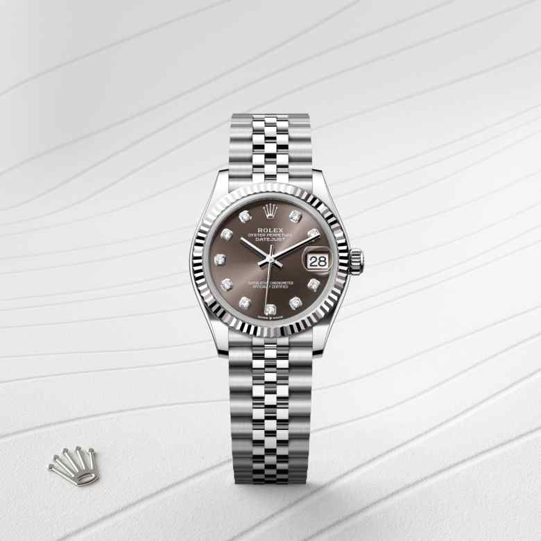 Rolex Datejust in White Rolesor - combination of Oystersteel and white gold, M278274-0008 - Richter & Phillips