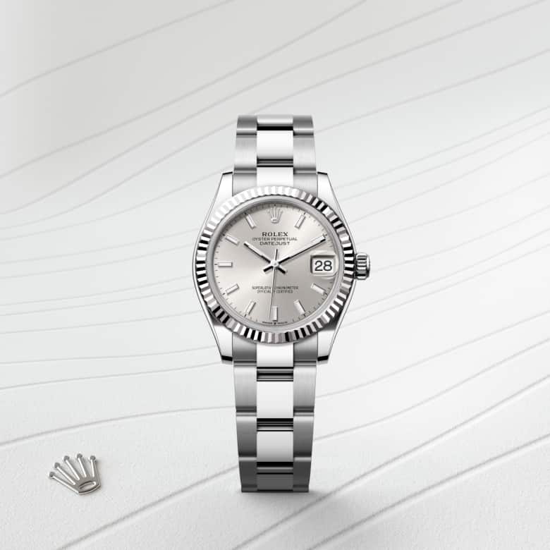 Rolex Datejust in White Rolesor - combination of Oystersteel and white gold, M278274-0011 - Little Switzerland