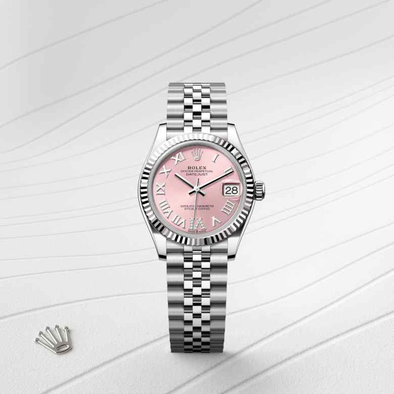 Rolex Datejust in White Rolesor - combination of Oystersteel and white gold, M278274-0024 - Orrs Jewelers