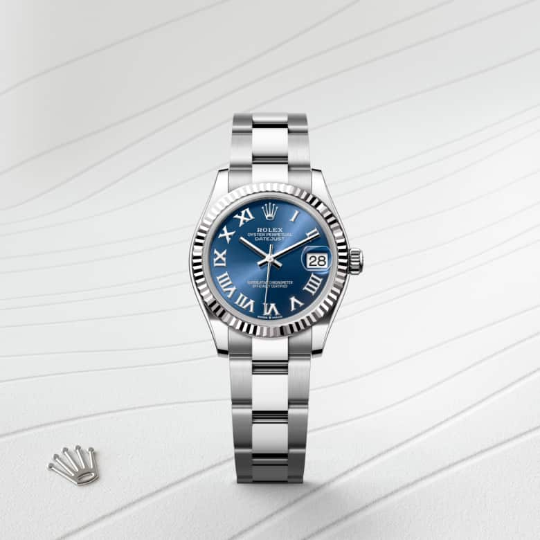 Rolex Datejust in White Rolesor - combination of Oystersteel and white gold, M278274-0033 - Little Switzerland
