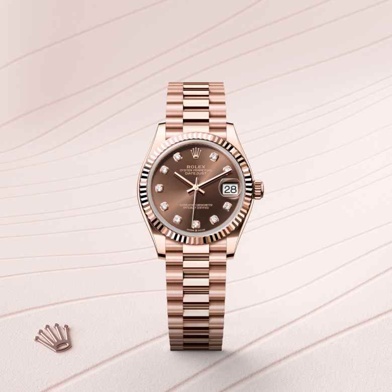 Rolex Datejust in 18 kt Everose gold, M278275-0010 - Clarkson Jewelers