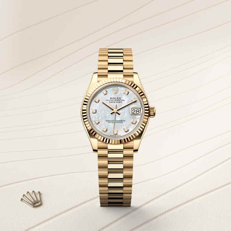 Rolex Datejust in 18 kt yellow gold, M278278-0010 - Orrs Jewelers