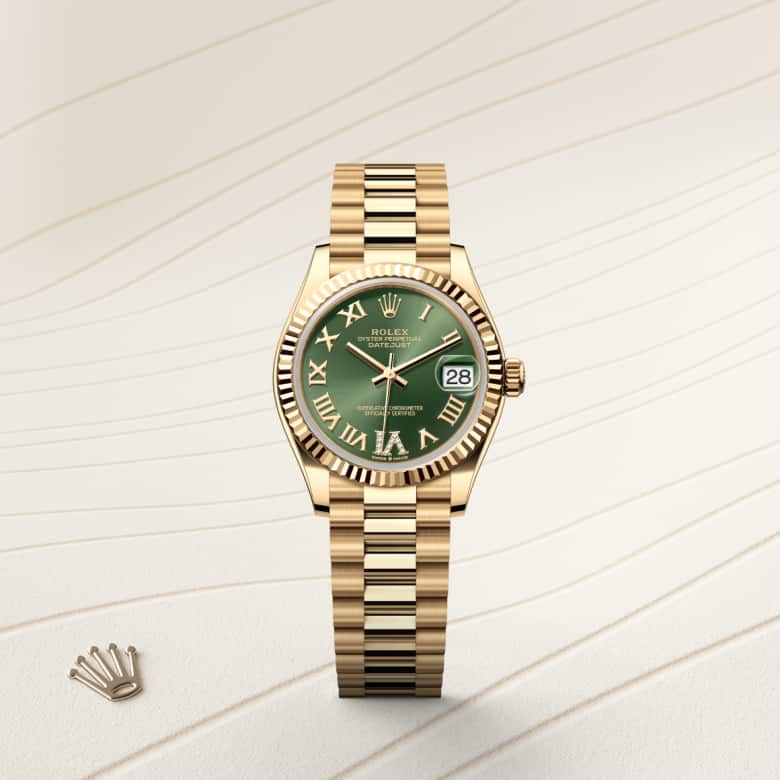 Rolex Datejust in 18 kt yellow gold, M278278-0030 - Lenox Jewelers