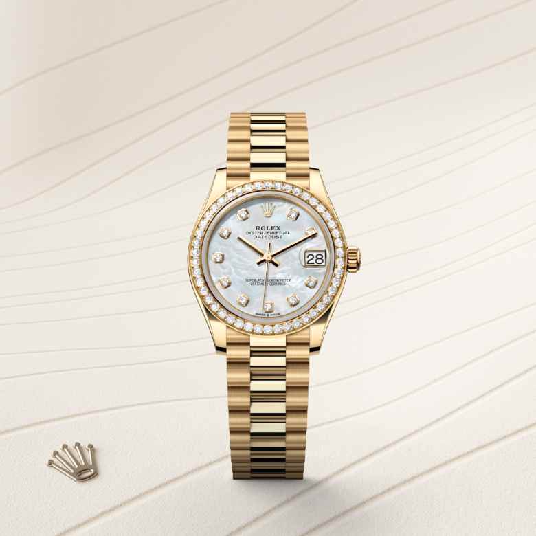 Rolex Datejust in 18 kt yellow gold, M278288RBR-0006 - Little Switzerland