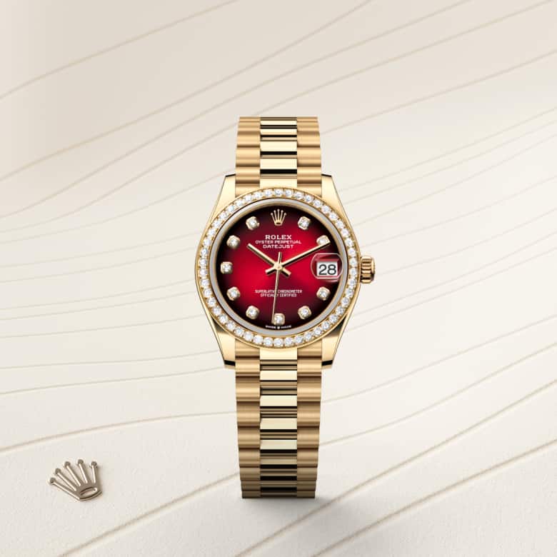 Rolex Datejust in 18 kt yellow gold, M278288RBR-0041 - Meierotto Jewelers