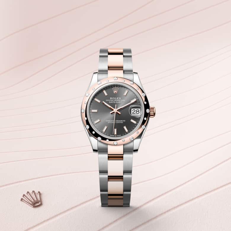 Rolex Datejust in Everose Rolesor - combination of Oystersteel and Everose gold, M278341RBR-0017 - Clarkson Jewelers