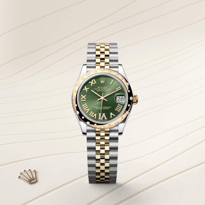Rolex Datejust in Yellow Rolesor - combination of Oystersteel and yellow gold, M278343RBR-0016 - Clarkson Jewelers