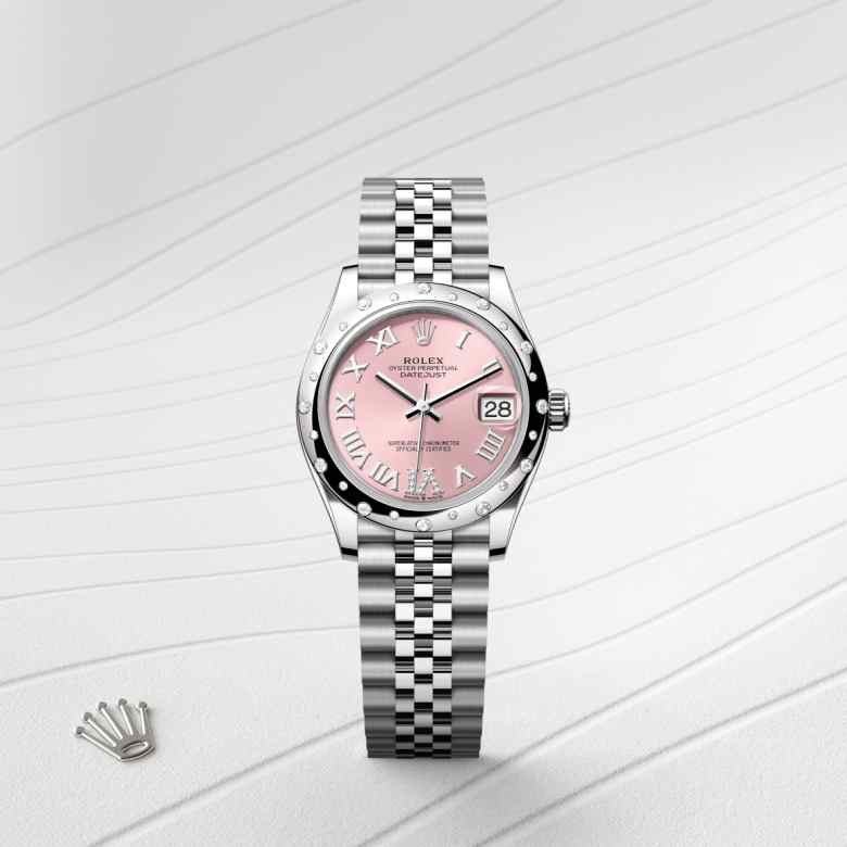 Rolex Datejust in White Rolesor - combination of Oystersteel and white gold, M278344RBR-0026 - Little Switzerland