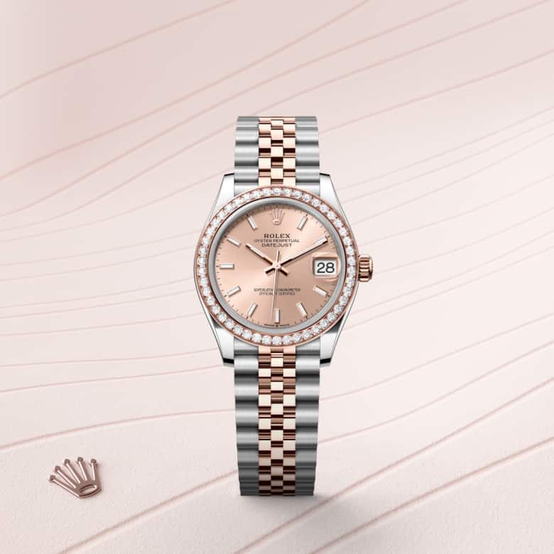 Rolex Datejust in Everose Rolesor - combination of Oystersteel and Everose gold, M278381RBR-0010 - Meierotto Jewelers