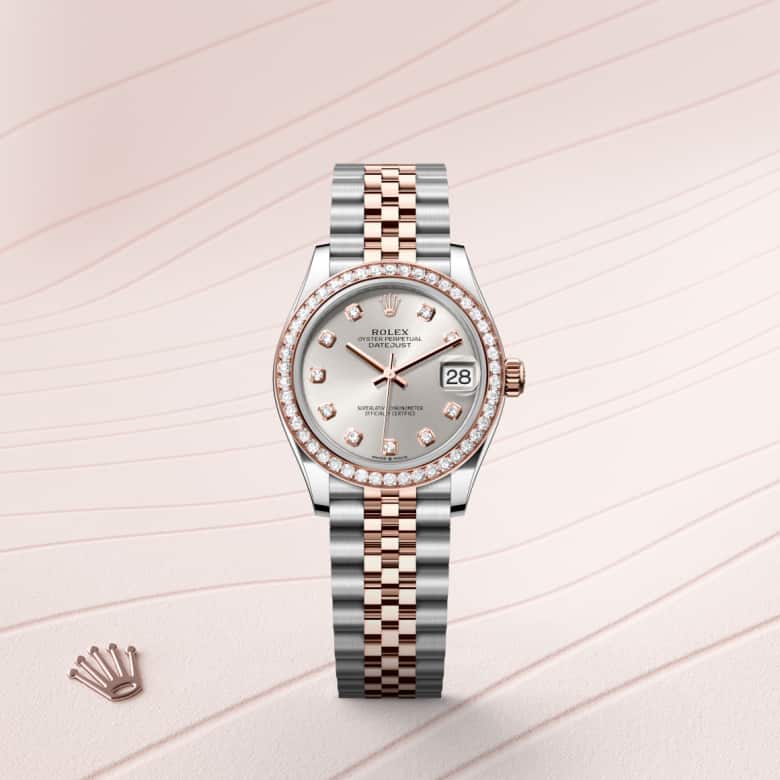 Rolex Datejust in Everose Rolesor - combination of Oystersteel and Everose gold, M278381RBR-0016 - Little Switzerland