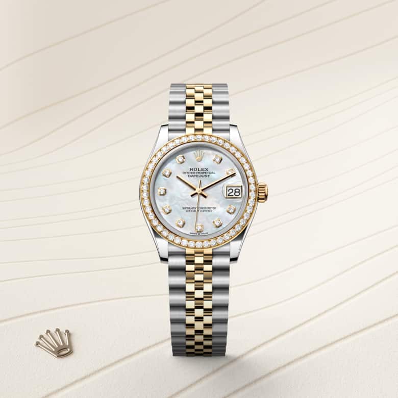 Rolex Datejust in Yellow Rolesor - combination of Oystersteel and yellow gold, M278383RBR-0028 - Orrs Jewelers