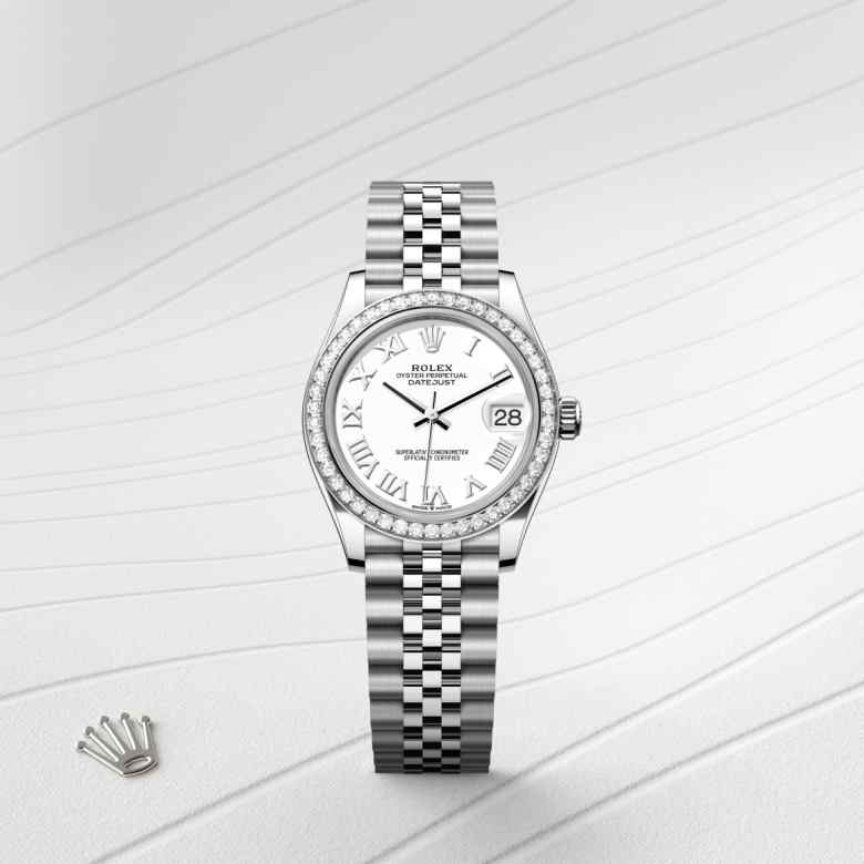 Rolex Datejust in White Rolesor - combination of Oystersteel and white gold, M278384RBR-0014 - Richter & Phillips