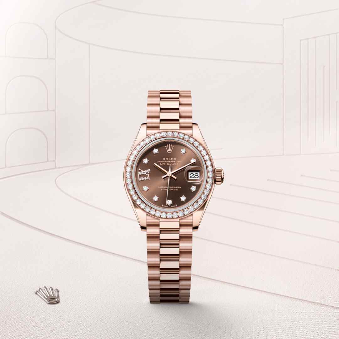 Rolex Lady-Datejust in 18 kt Everose gold, M279135RBR-0001 - Blakemans Jewelry