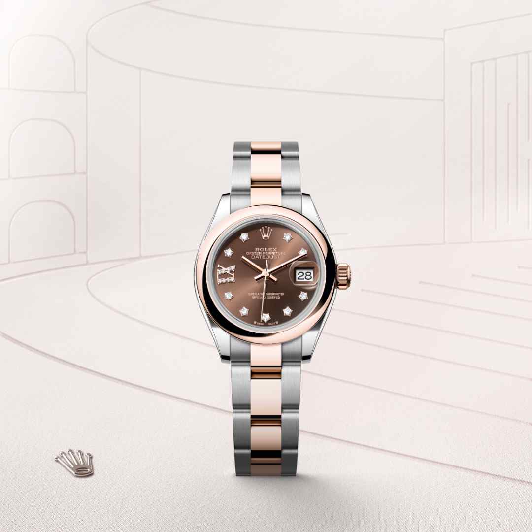 Rolex Lady-Datejust in Everose Rolesor - combination of Oystersteel and Everose gold, M279161-0004 - Walters & Hogsett