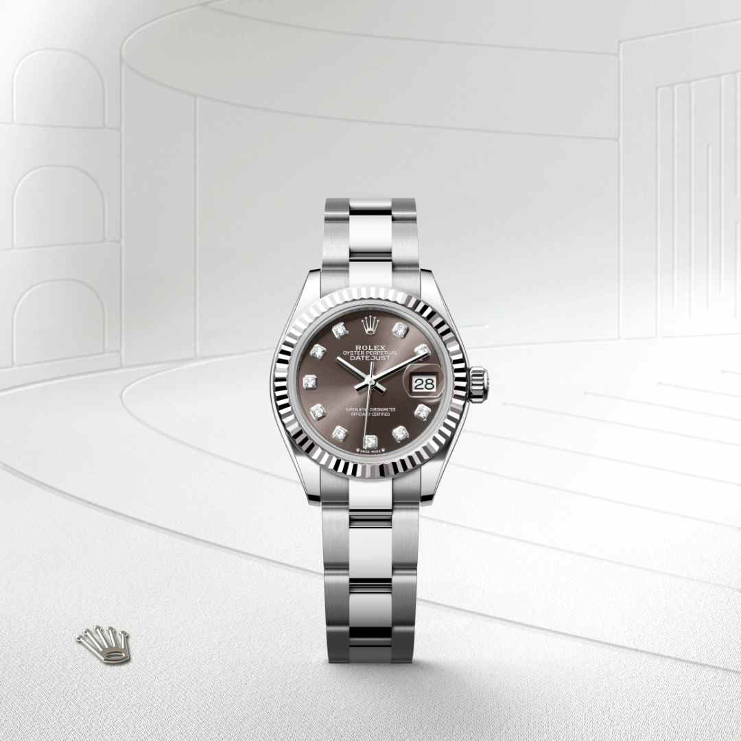 Rolex Lady-Datejust in White Rolesor - combination of Oystersteel and white gold, M279174-0016 - Walters & Hogsett