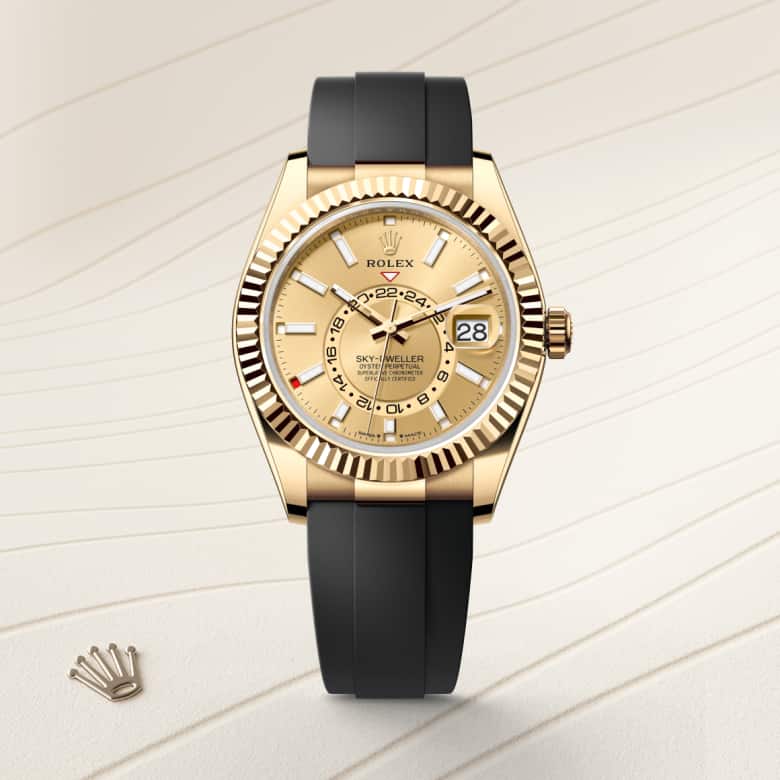 Rolex Sky-Dweller in 18 kt yellow gold, M336238-0001 - Schiffman's Jewelers