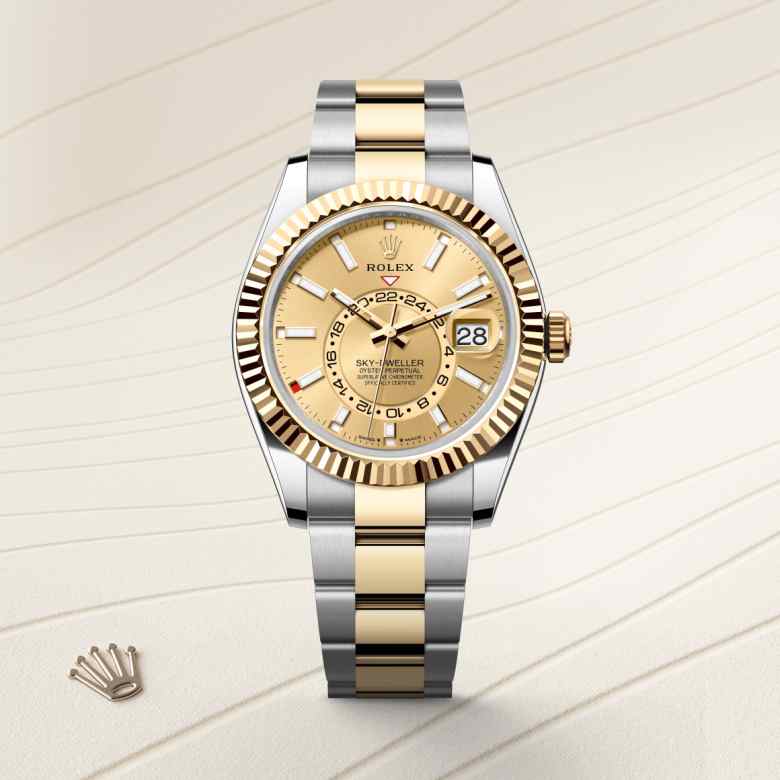 Rolex Sky-Dweller in Yellow Rolesor - combination of Oystersteel and yellow gold, M336933-0001 - Meierotto Jewelers