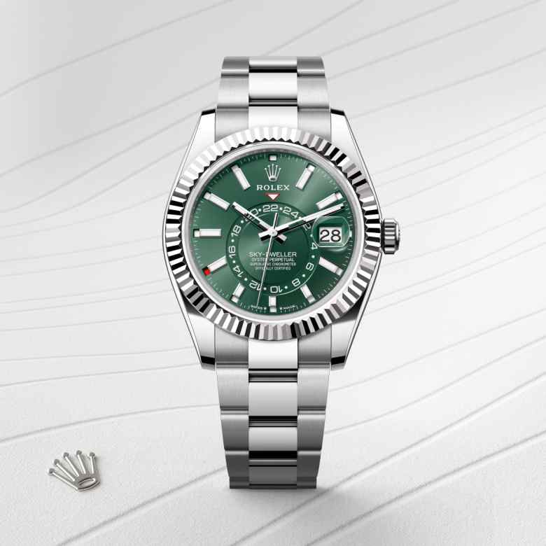Rolex Sky-Dweller in White Rolesor - combination of Oystersteel and white gold, M336934-0001 - Orrs Jewelers