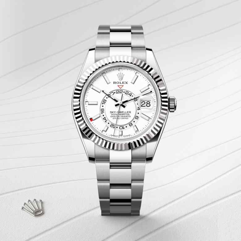 Rolex Sky-Dweller in White Rolesor - combination of Oystersteel and white gold, M336934-0003 - Walters & Hogsett