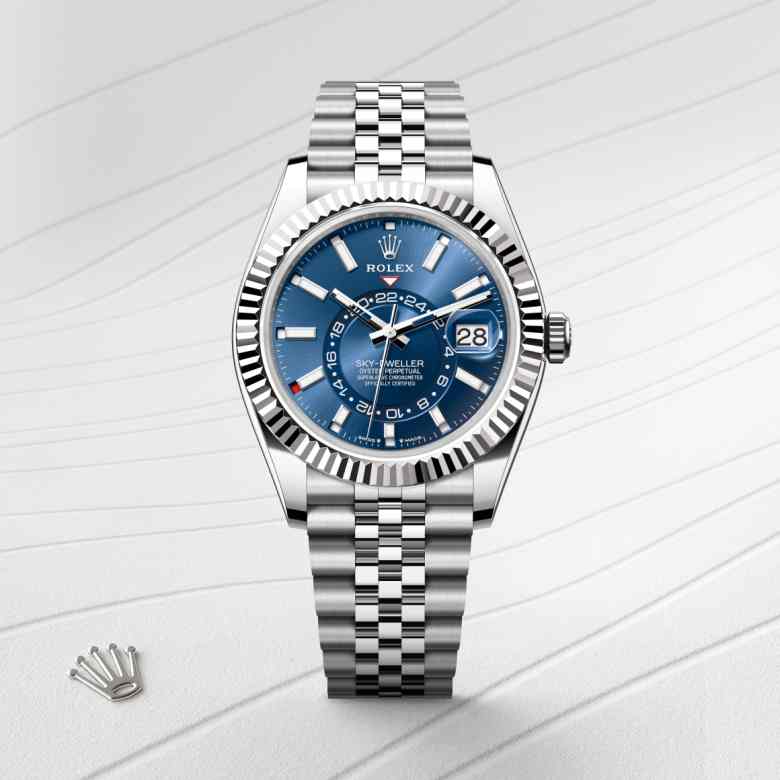 Rolex Sky-Dweller in White Rolesor - combination of Oystersteel and white gold, M336934-0006 - Little Switzerland