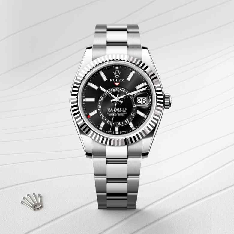 Rolex Sky-Dweller in White Rolesor - combination of Oystersteel and white gold, M336934-0007 - Walters & Hogsett