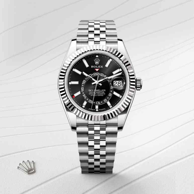 Rolex Sky-Dweller in White Rolesor - combination of Oystersteel and white gold, M336934-0008 - Little Switzerland