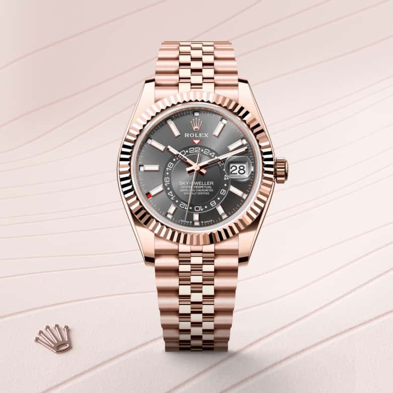 Rolex Sky-Dweller in 18 kt Everose gold, M336935-0008 - Jewelers Trade Shop