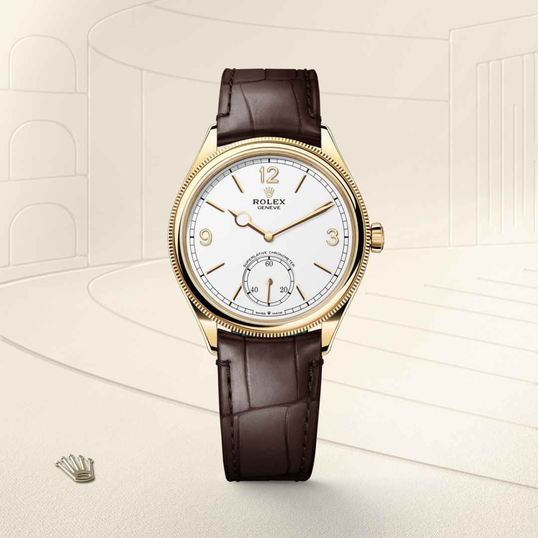 Rolex 1908 in 18 kt yellow gold, M52508-0006 - Schiffman's Jewelers