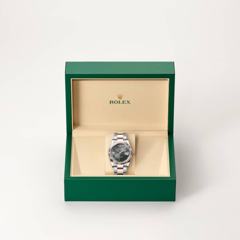 Rolex Datejust in Everose Rolesor - combination of Oystersteel and Everose gold, M126231-0030 - Meierotto Jewelers