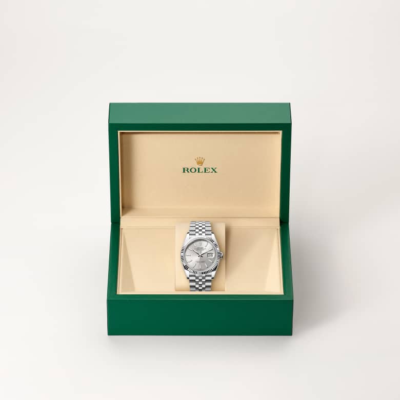 Rolex Datejust in White Rolesor - combination of Oystersteel and white gold, M126234-0013 - Little Switzerland