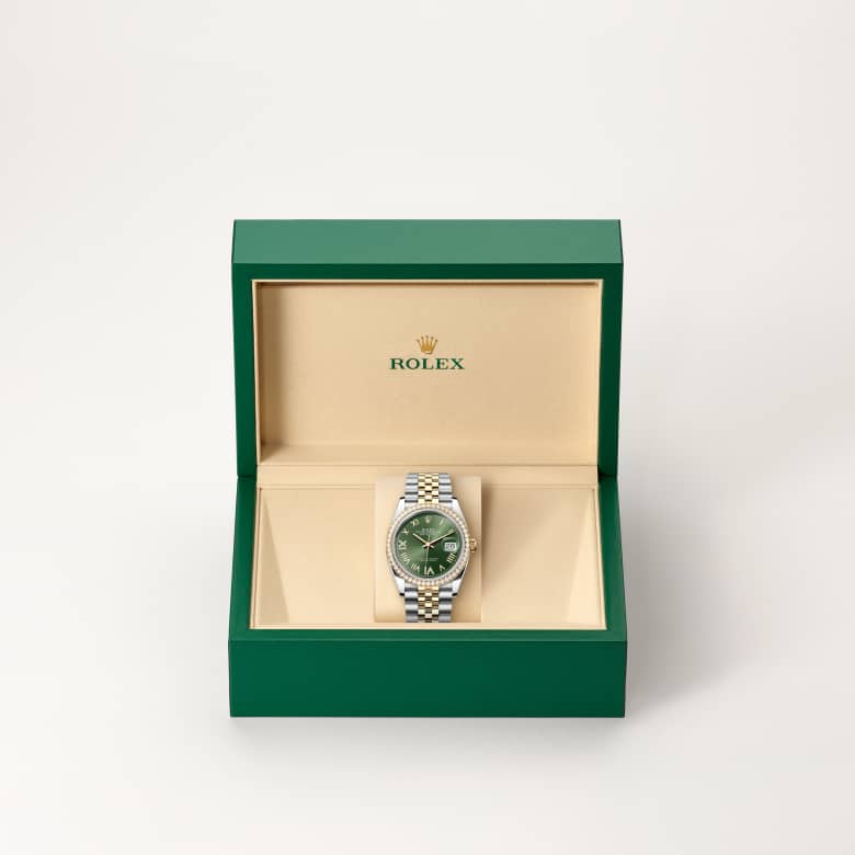 Rolex Datejust in Yellow Rolesor - combination of Oystersteel and yellow gold, M126283RBR-0035 - Meierotto Jewelers