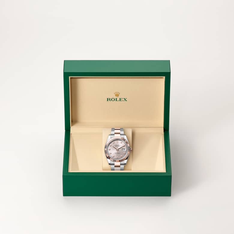 Rolex Datejust in Everose Rolesor - combination of Oystersteel and Everose gold, M126331-0007 - Meierotto Jewelers