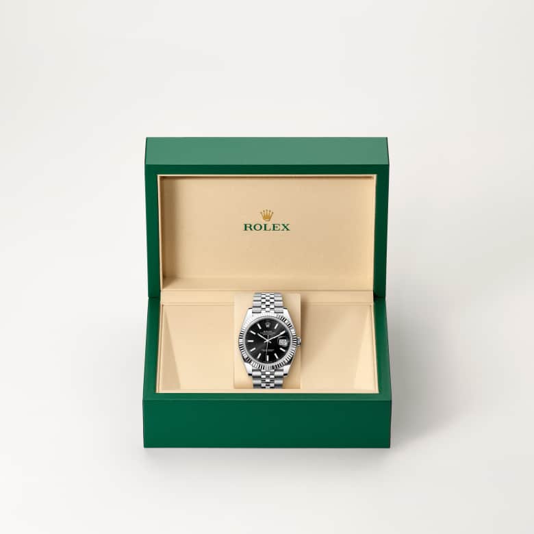 Rolex Datejust in White Rolesor - combination of Oystersteel and white gold, M126334-0018 - Walters & Hogsett