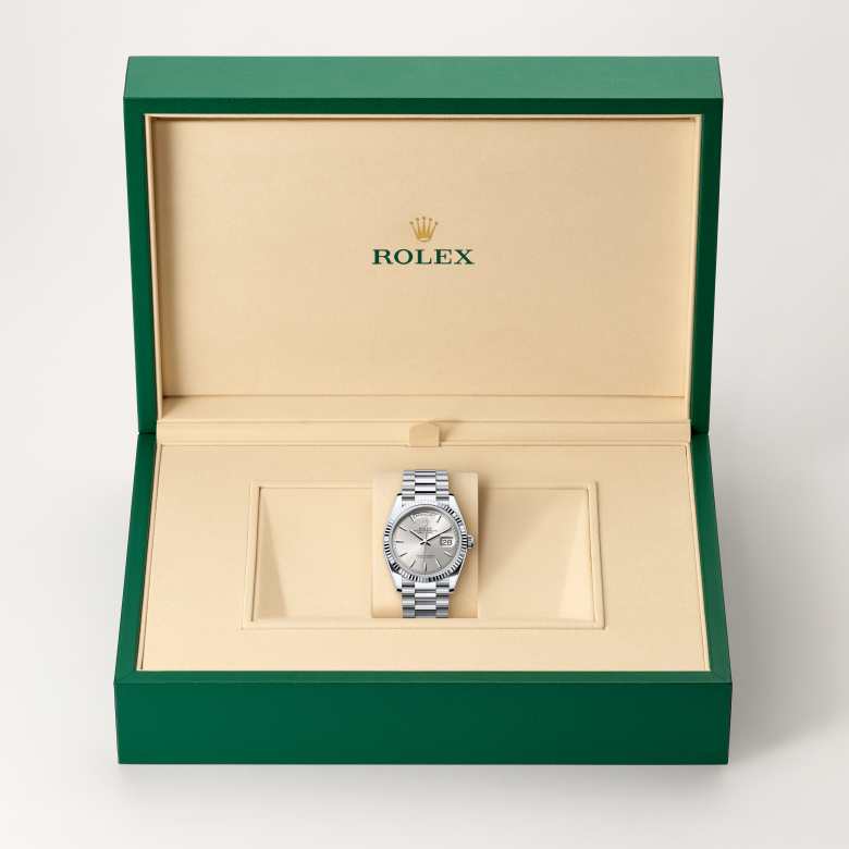 Rolex Day-Date in Platinum, M128236-0001 - Meierotto Jewelers