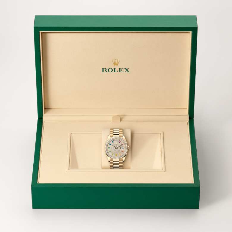 Rolex Day-Date in 18 kt yellow gold, M128348RBR-0030 - Lenox Jewelers