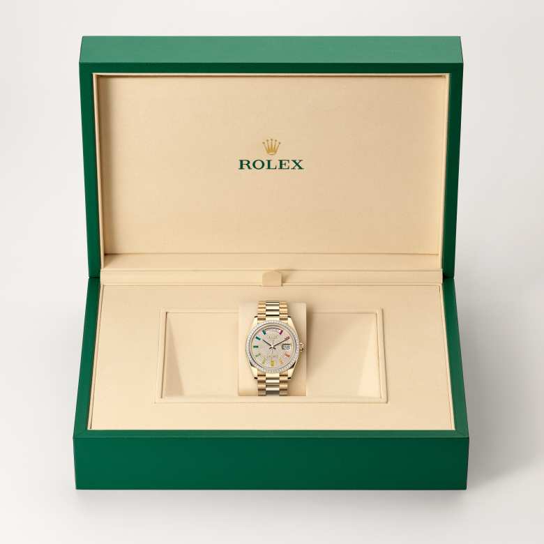 Rolex Day-Date in 18 kt yellow gold, M128398TBR-0012 - Lenox Jewelers