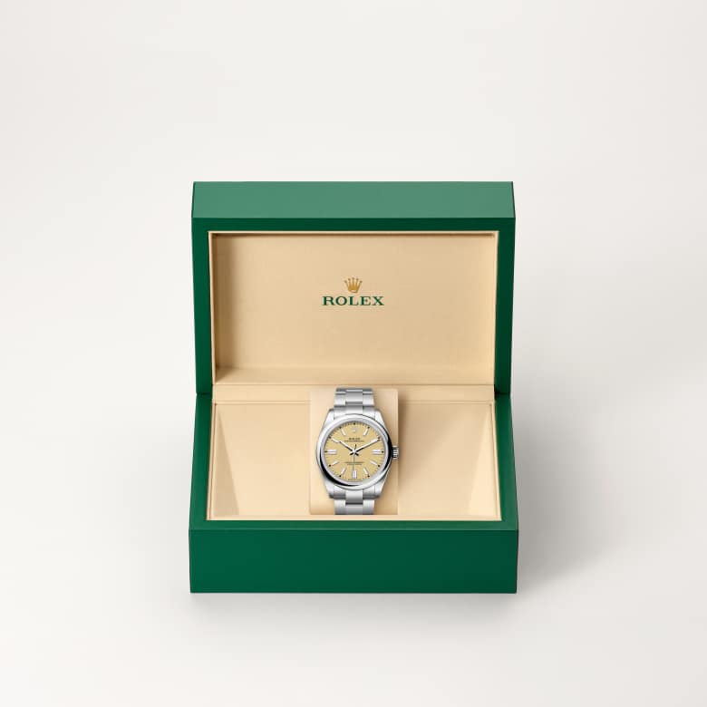 Rolex Oyster Perpetual in Oystersteel, M134300-0007 - Little Switzerland