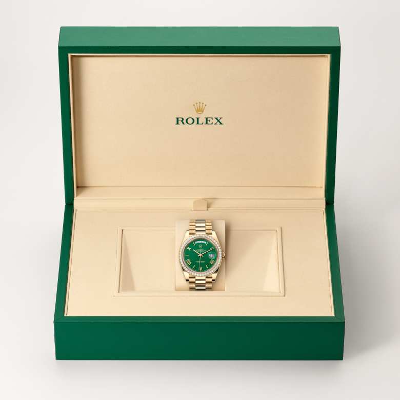 Rolex Day-Date in 18 kt yellow gold, M228348RBR-0040 - Meierotto Jewelers