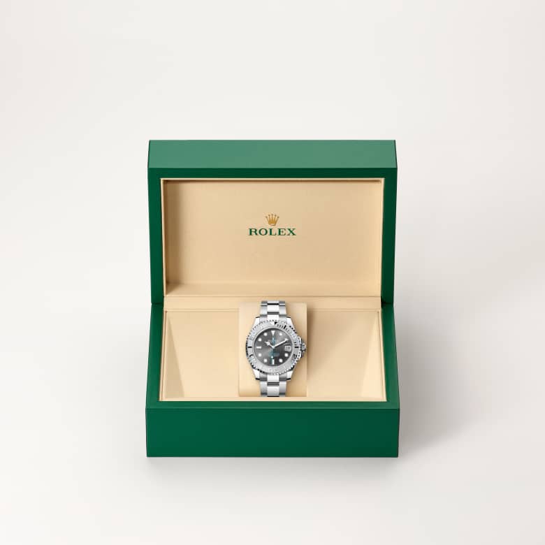 Rolex Yacht-Master in Rolesium - combination of Oystersteel and platinum, M268622-0002 - Walters & Hogsett