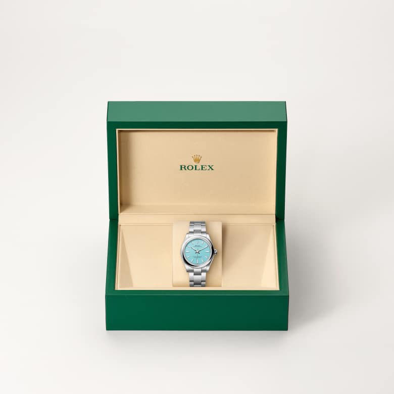 Rolex Oyster Perpetual in Oystersteel, M277200-0007 - Little Switzerland
