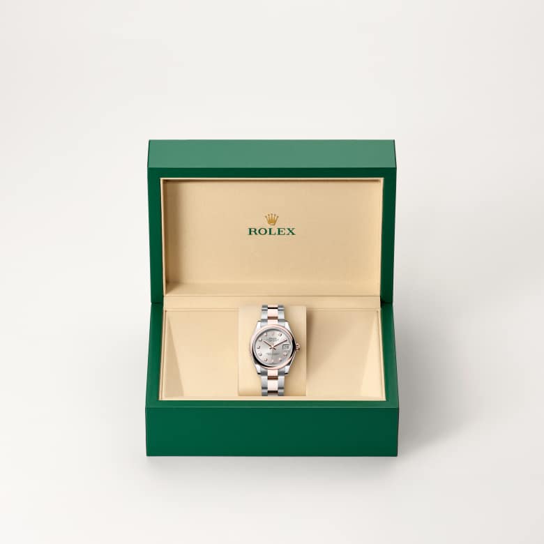 Rolex Datejust in Everose Rolesor - combination of Oystersteel and Everose gold, M278241-0015 - Meierotto Jewelers