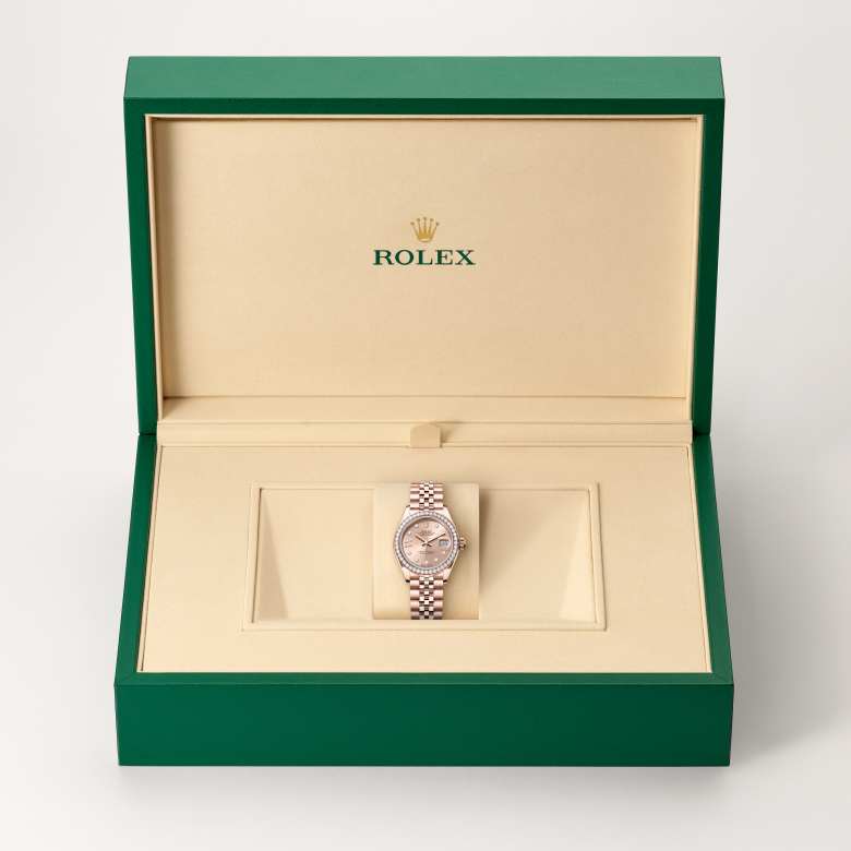 Rolex Lady-Datejust in 18 kt Everose gold, M279135RBR-0030 - Meierotto Jewelers