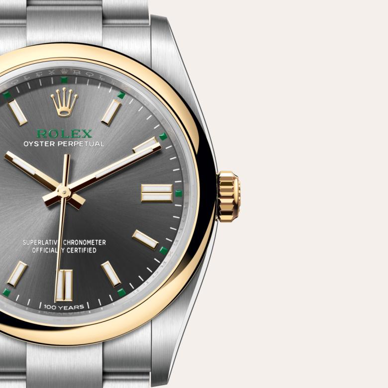 Rolex Oyster Perpetual in Yellow Rolesor - combination of Oystersteel and yellow gold, M126003-0001 - Little Switzerland